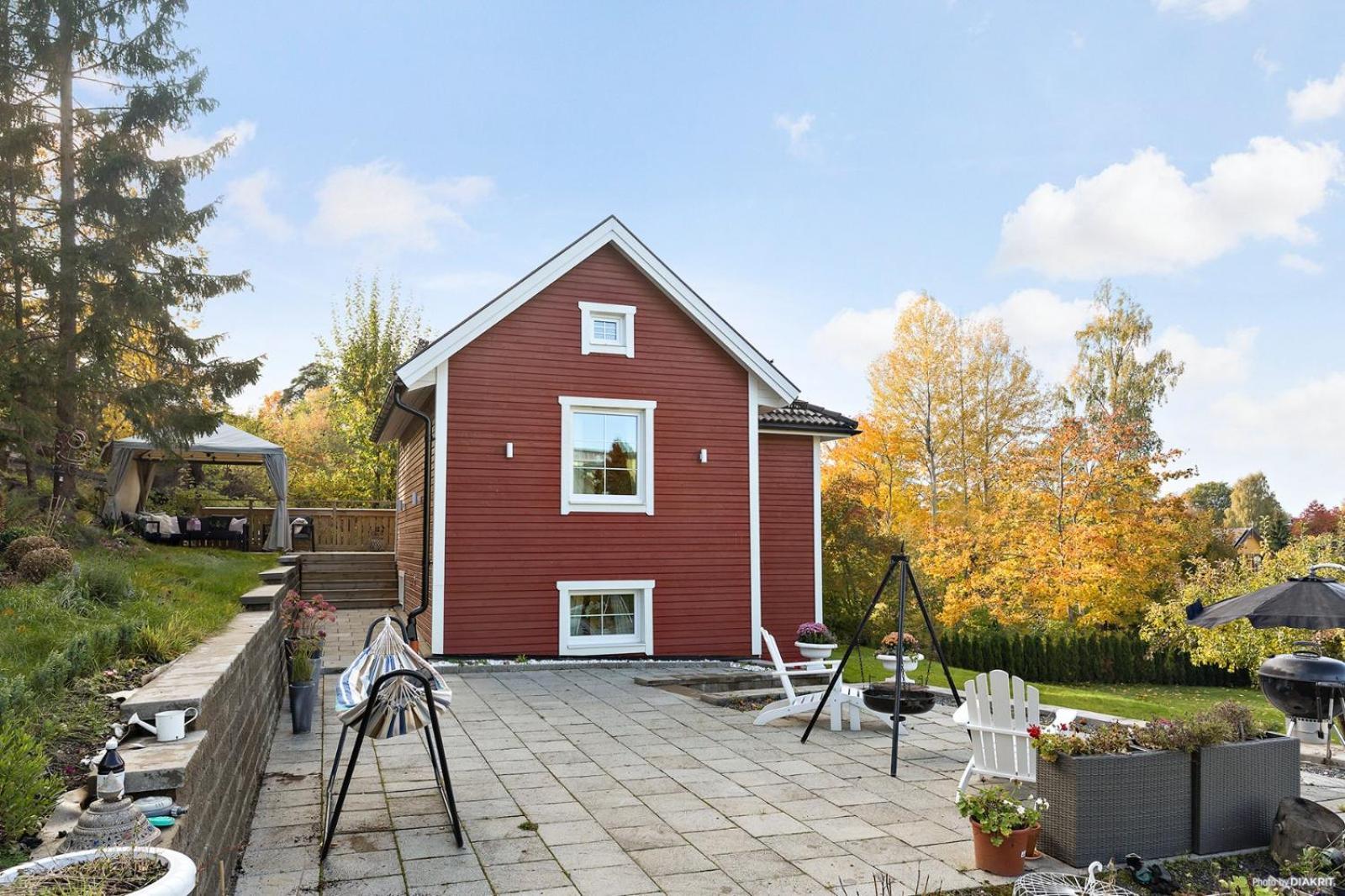 Charming Apartment In A Red House In Stockholm Exterior foto